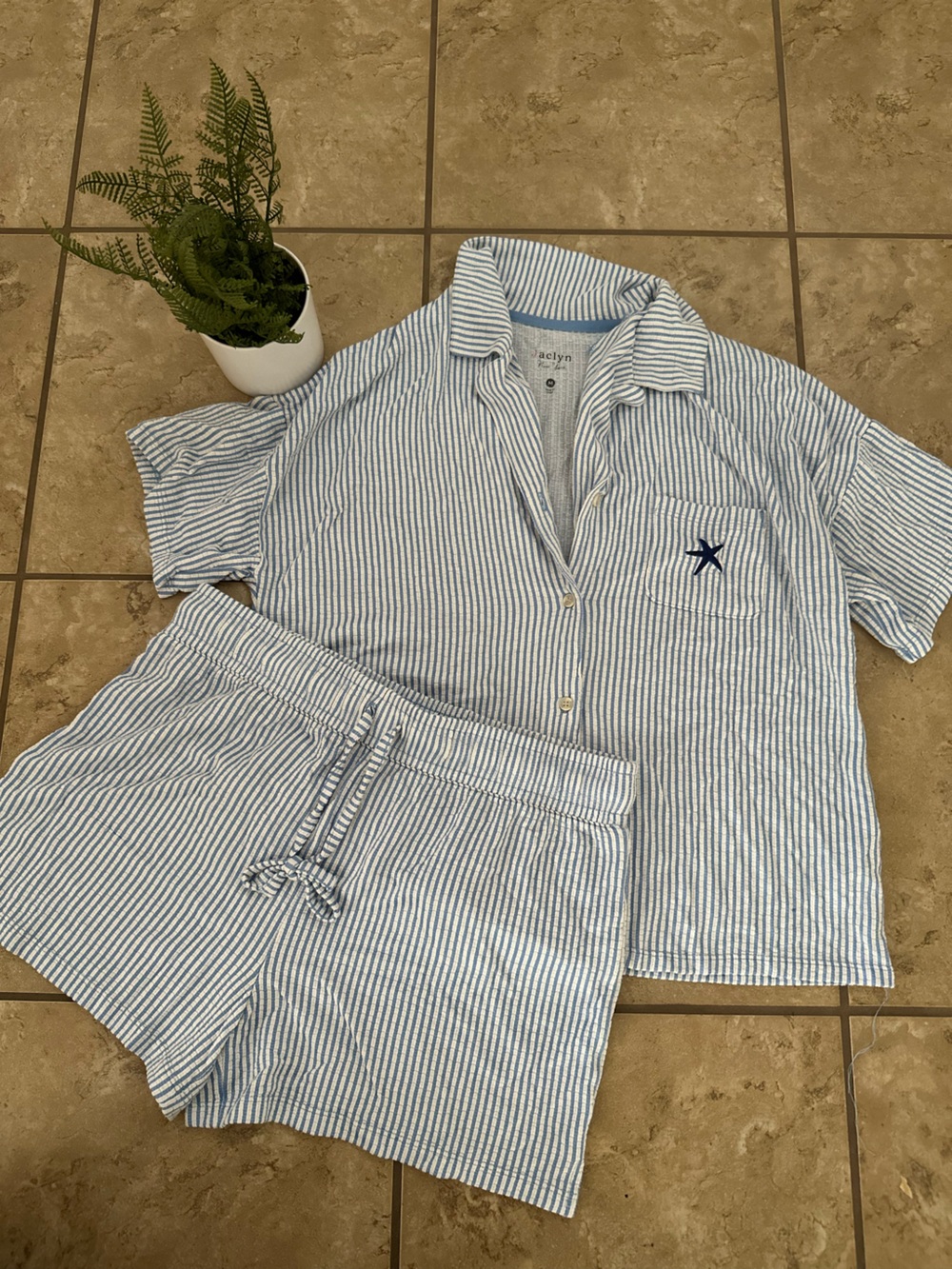 STRIPED SUMMER LOUNGE SET